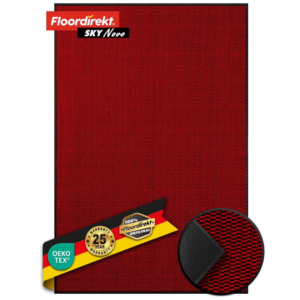 Schmutzfangmatte SKY Novo mit einzigartiger TPE-Rückseite Rot 120 x 180 cm