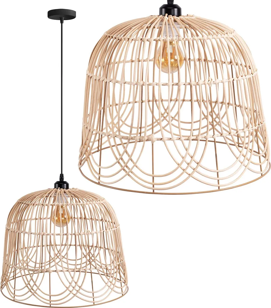 Lampe Suspendue Beige 40cm Toolight APP1352-1CP en Métal et Design Épuré