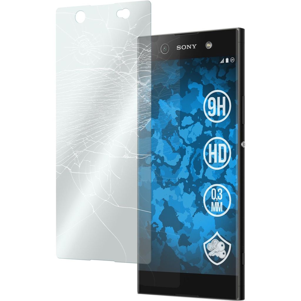 3er-Pack PhoneNatic Glas-Folie klar kompatibel mit Sony Xperia XA1 Ultra - Panzerglas für Xperia XA1 Ultra