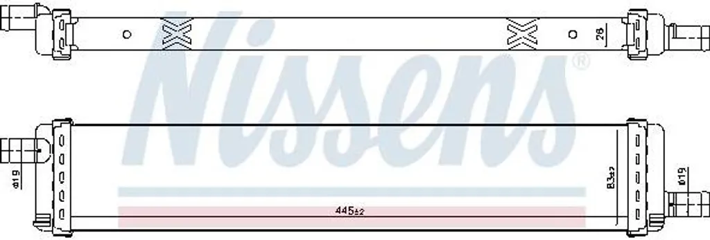 Radiateur moteur NISSENS 606792 pour Clio et Captur | OE 214108020R