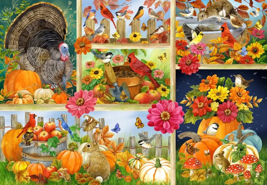 Puzzle 1000 pièces Bluebird Couleurs d'automne - Décoration rutilante