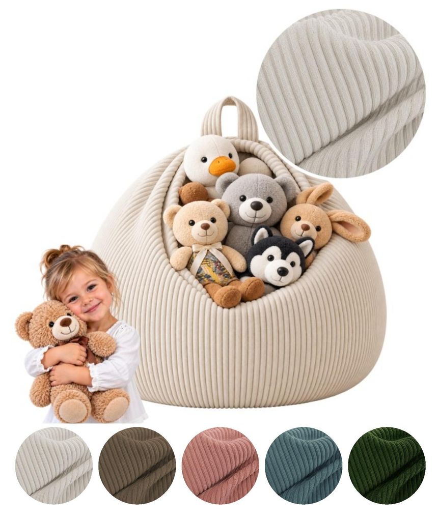 MEBLE ODNOWA, Kinder-Pouf, Spielzeug-Organizer, Produktbild 