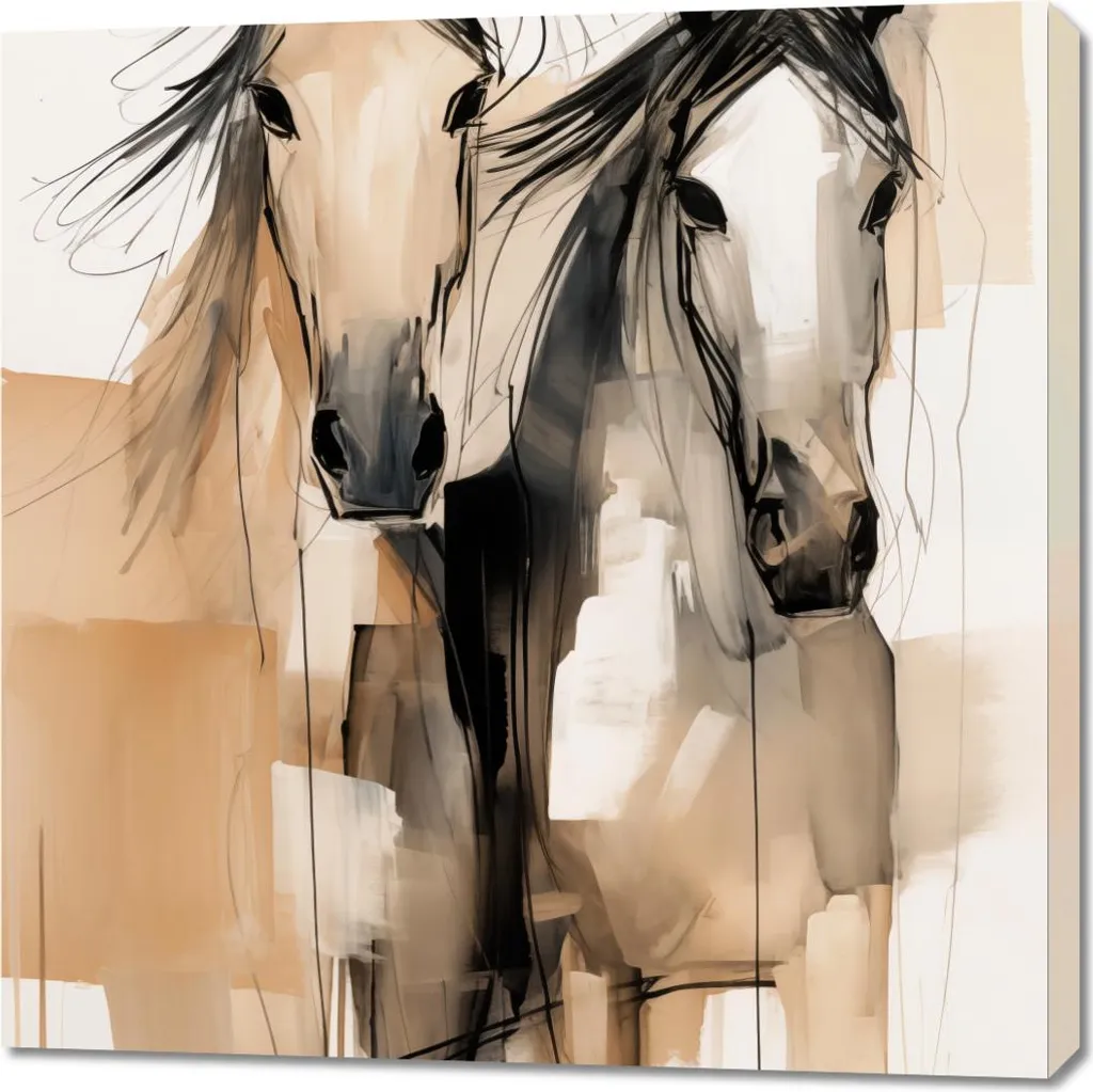 Emozioni su Tela: Quadro 90x90 cm Anime in libertà per la Casa