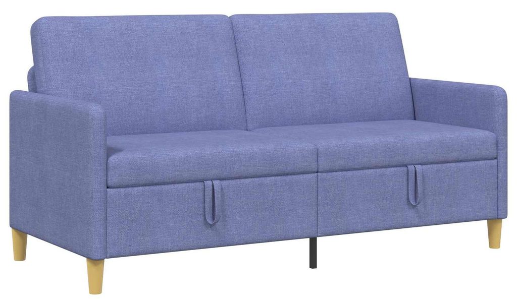 vidaXL Sofa mit Stauraum Jeans blau 172 x 78 x 87 cm Polyester
