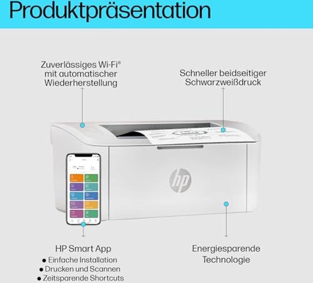 HP LaserJet M110w, Laser, 600 x 600 DPI, A4, 20 Seiten pro Produktbild 13
