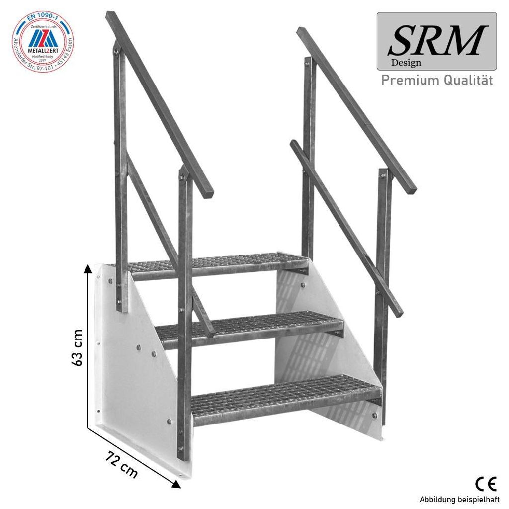 3stupňové volně stojící schodiště model 1 volně stojící Obrázek produktu 