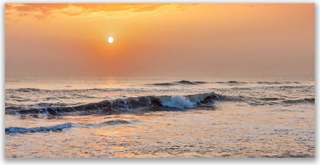 Tulup Leinwand-Bilder 140x70 Wandbild Canvas Kunstdruck Meer Landschaft