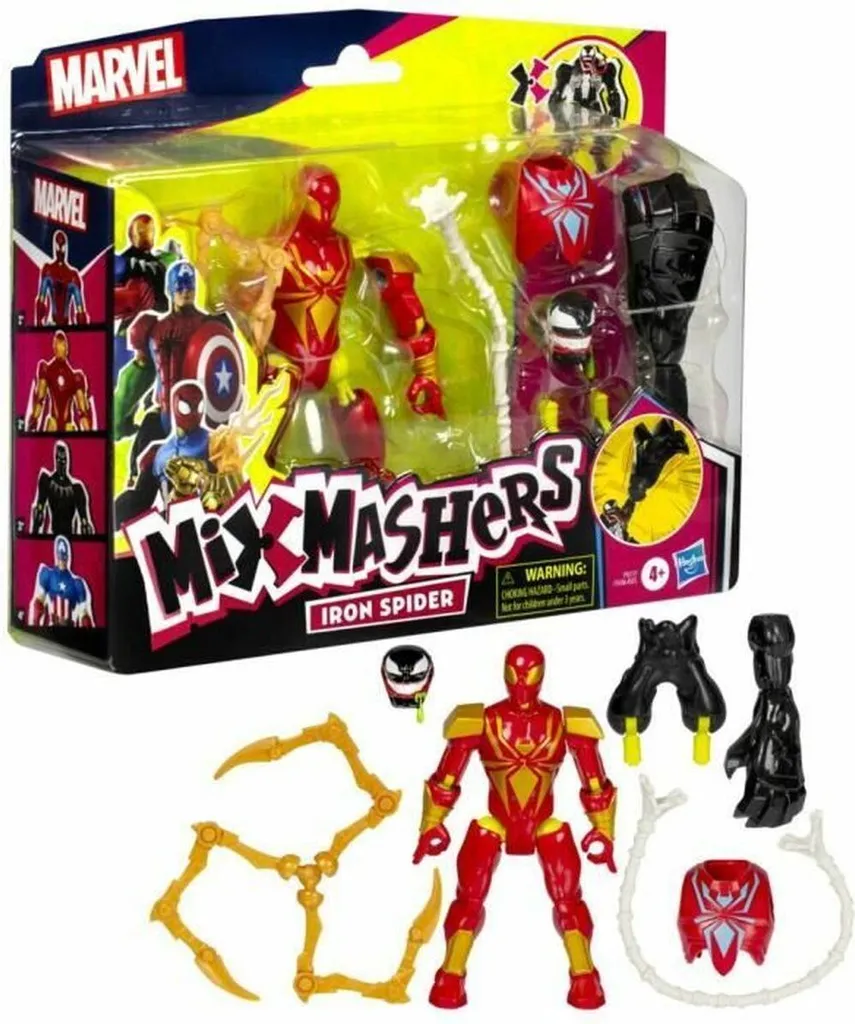 Iron Spider MixMashers Hasbro Deluxe : figurine robuste et personnalisable