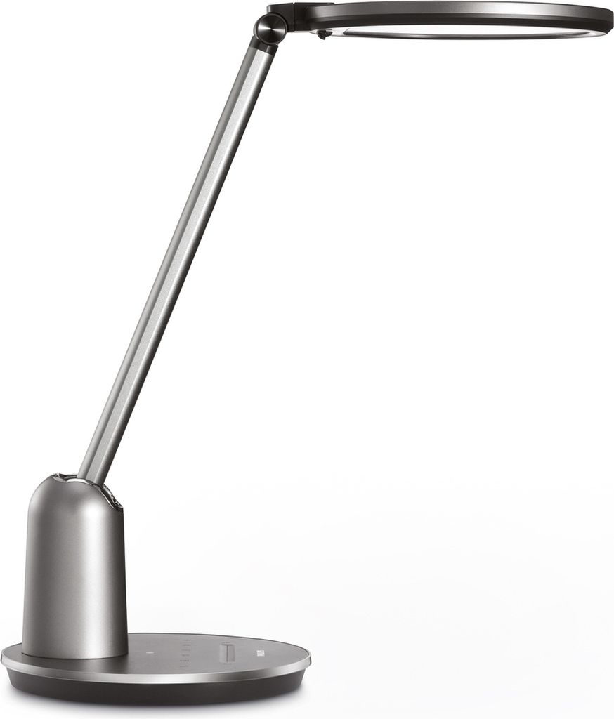 Philips LED Einstein 15W Tischlampe 630lm DSK602 Grau SceneSwitch 2800-5100K DIMMBAR