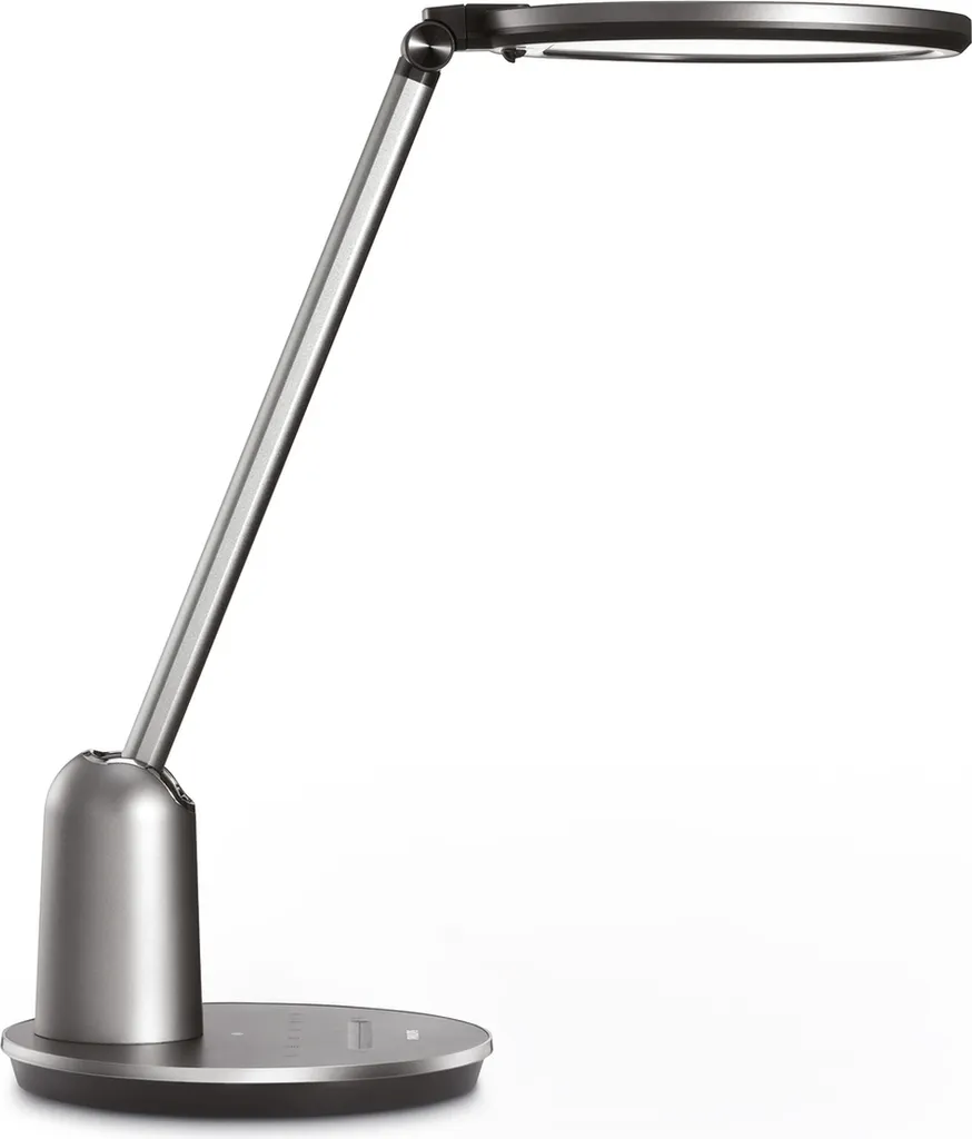 Lampe de Bureau LED Philips Einstein Grise pour Travail et Lecture 15W
