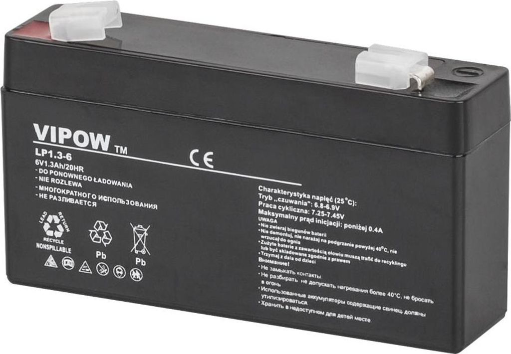 Batterie gel AGM 6V 1,3Ah Batterie gel de rechange faible Image du produit 