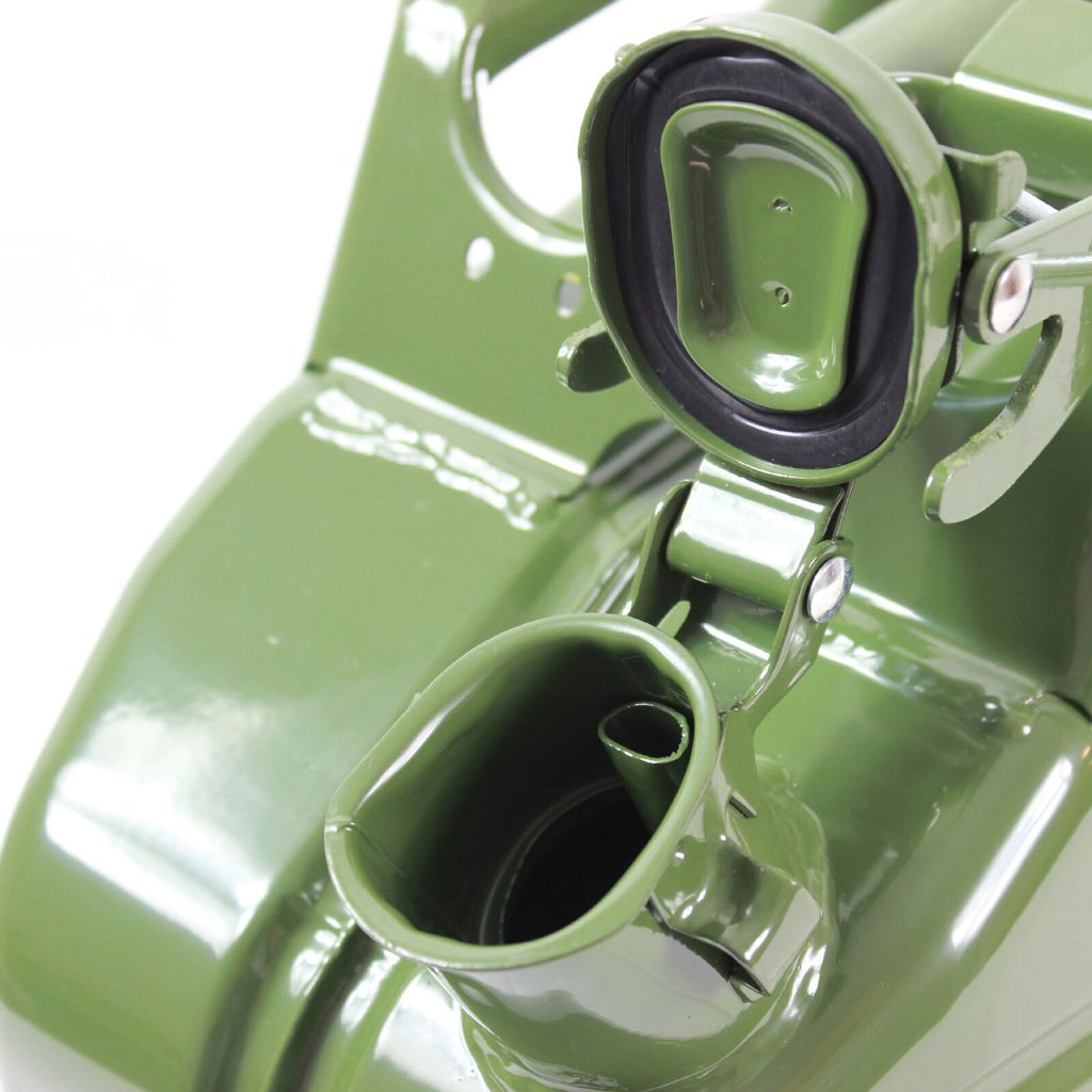 4x Metallkanister olivgrün 20 Liter Benzin Diesel Produktbild 