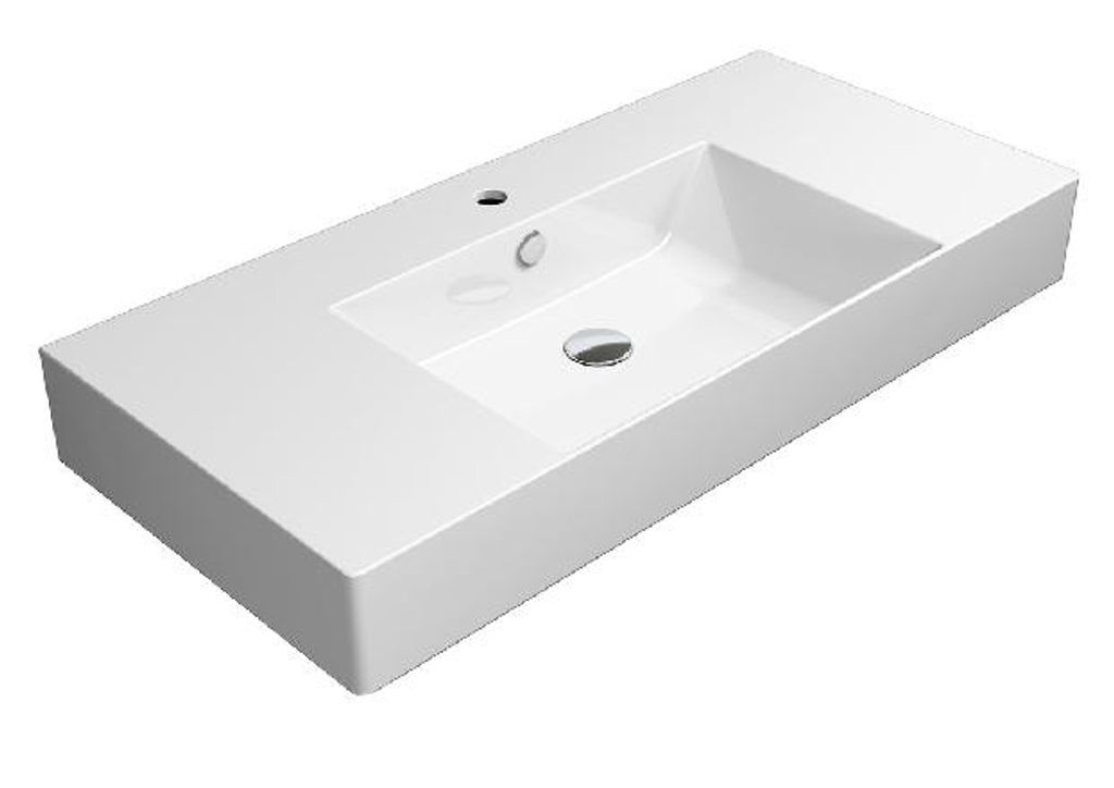 Sapho GSI Kube X – Waschtisch, 1000 x 470 mm, ExtraGlaze, Produktbild 
