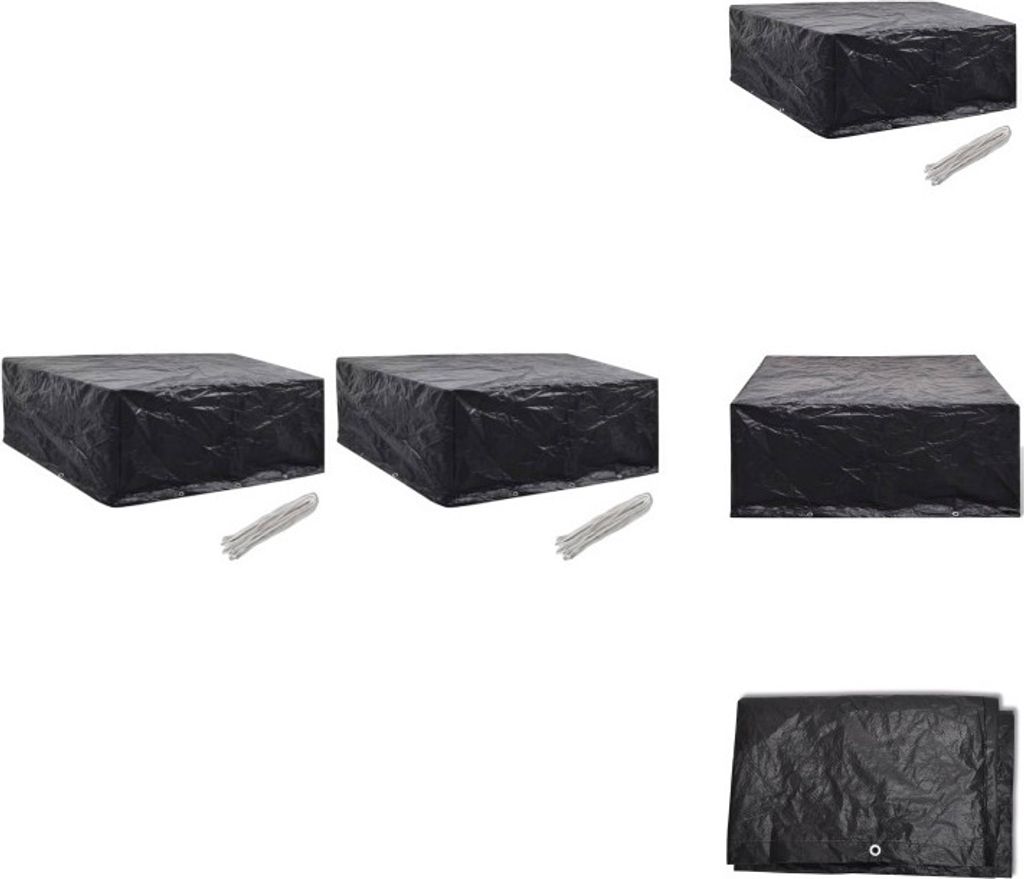 vidaXL Gartenmöbel-Abdeckungen 2 Stk. 10 Ösen 260x260x90 cm - Gartenmöbel-Schutzhüllen