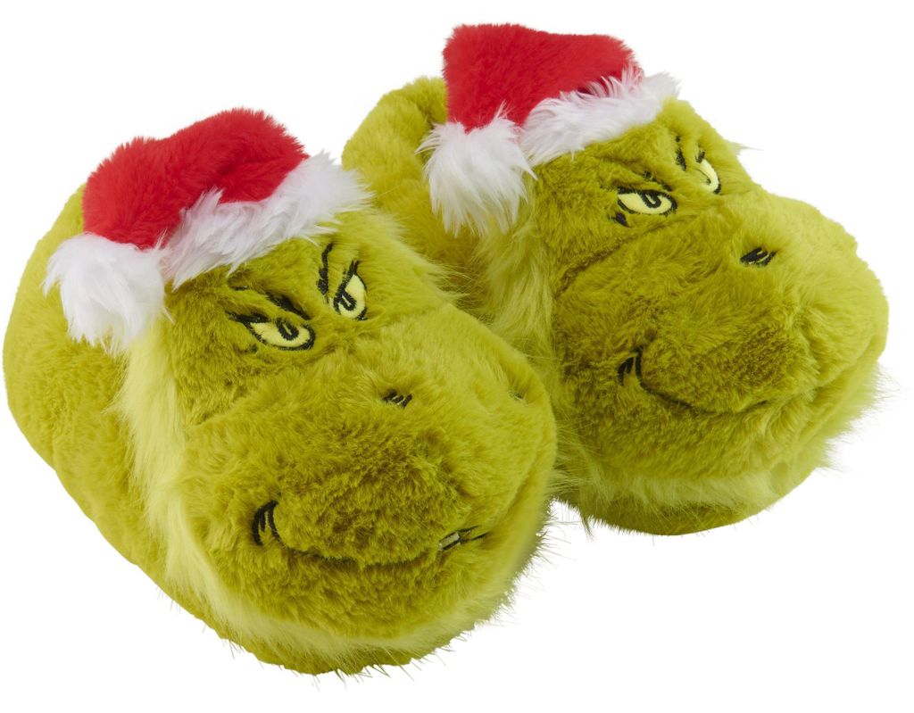 The Grinch 3D Hausschuhe - Plüsch Slipper mit Produktbild 