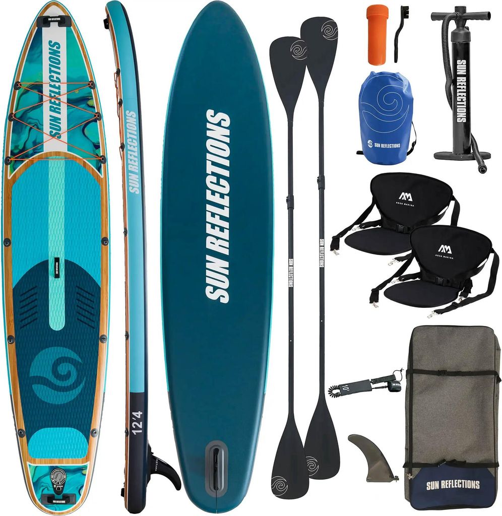 Nafukovací SUP prkno Sun Reflections Multi 12'4" COMBO pro Obrázek produktu 