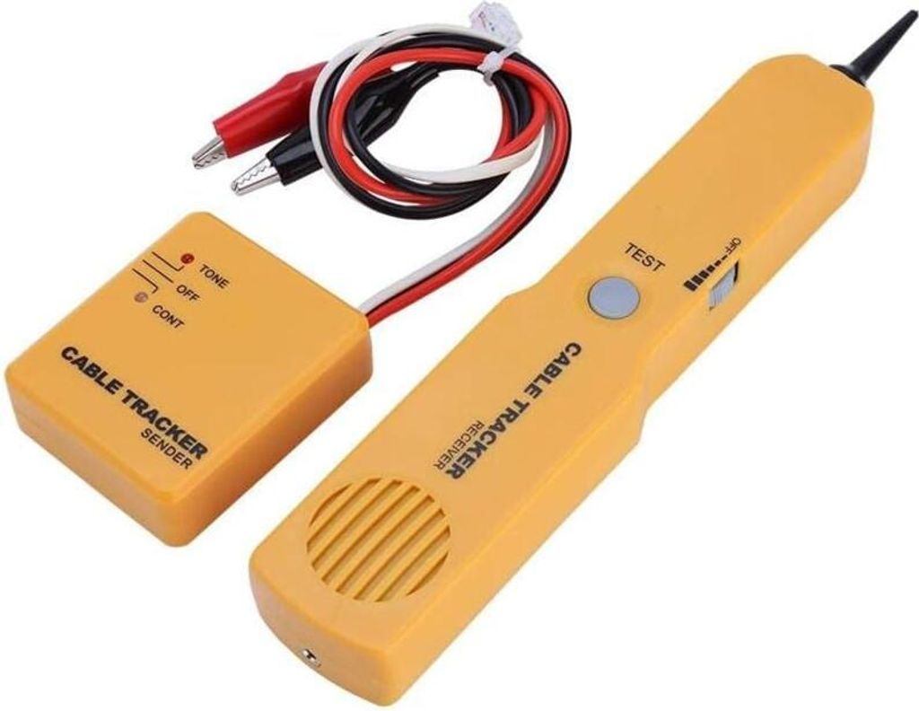 Leitungssuchgerät, Kabeltester für elektrische Netzwerke, Tongenerator und Prüfset, RJ11-Leitungssuchgerät, Toner-Leitungsschutzschalter-Ortung...