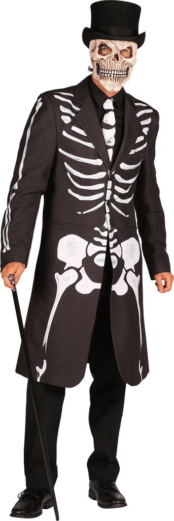 Kostüm Jacke Herr "Spectre" | Skelett Schwarz Größe: M Produktbild 