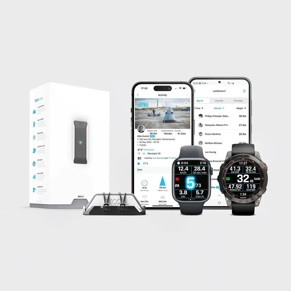 Capteur de kitesurf WOO 4.0 le tracker de saut haute précision sans fil