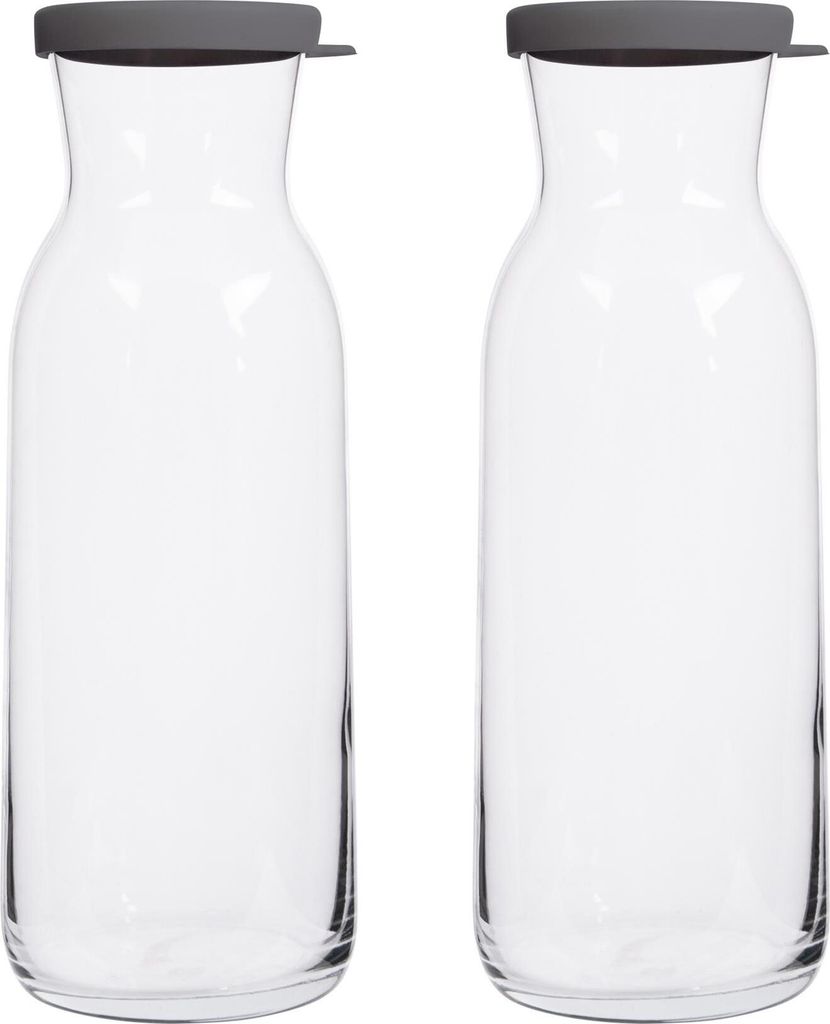 LAV Fonte Glaskaraffen – 1,2 l – grauer Deckel – 2er-Pack Produktbild 