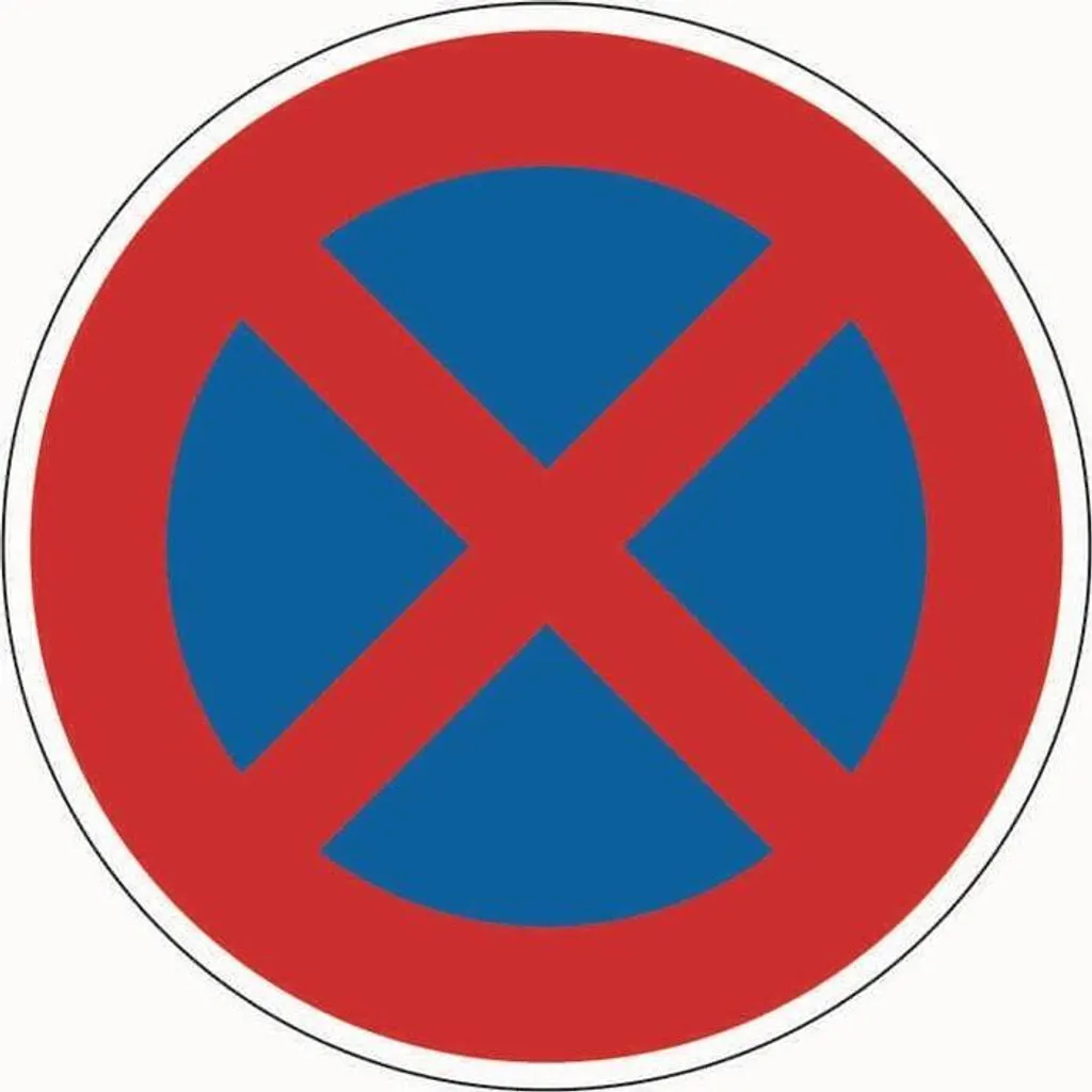 Panneau VKZ.283 de Signalisation 600mm pour Sécurité Routière RAL2