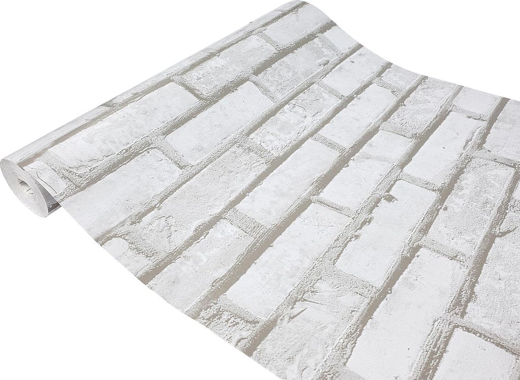 Klebefolie Möbel 45x990 cm - Kalkziegel - Selbstklebende Möbelfolie in Deko-Stil - Folie für Möbel ideal zum Renovieren von Schränken und Arbe...