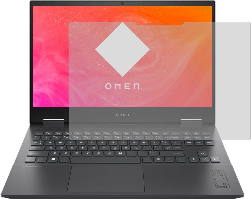 2x Schutzfolie für HP Omen 15-ek0740ng kristallklare Displayschutzfolie Antibakteriell