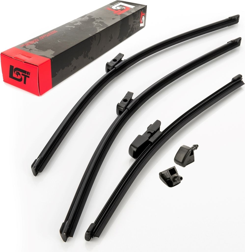 Frontwischer + Heckwischer Scheibenwischer Set für SKODA FABIA II ab 06/2013