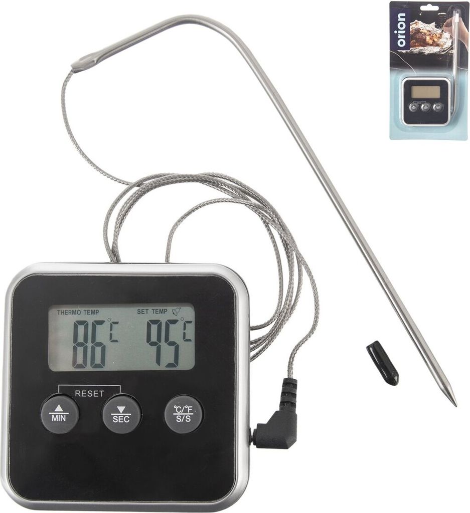 Thermomètre de four numérique avec sonde -20-300°C ORION Image du produit 
