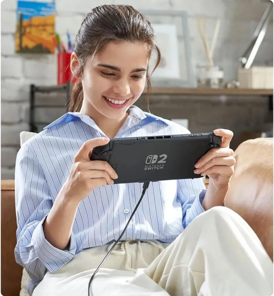 Nintendo Switch 2 Rouge avec Prise EU 220V - Écran HD et Performance Fluide - 7