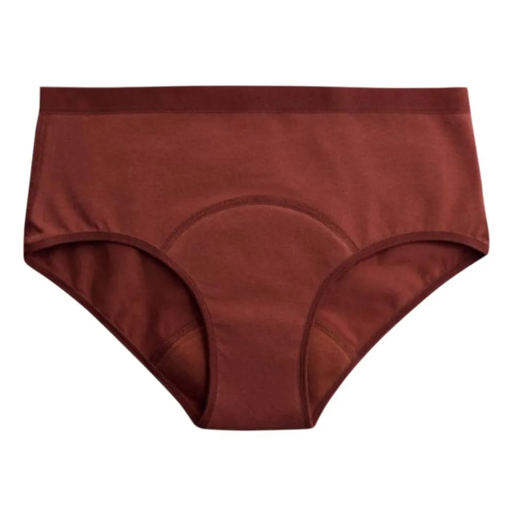 Mutandine Mestruali Hipster Marrone XXL - Slip Assorbenti Lavabili