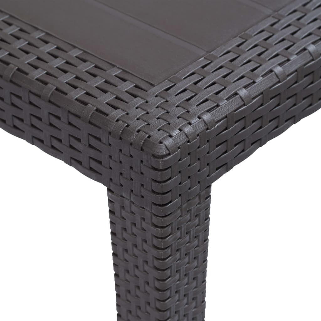 "Winter Sale" Gartentische - Braun Gartentisch Braun 79x79x72cm Kunststoff Rattan-Optik DE3522495