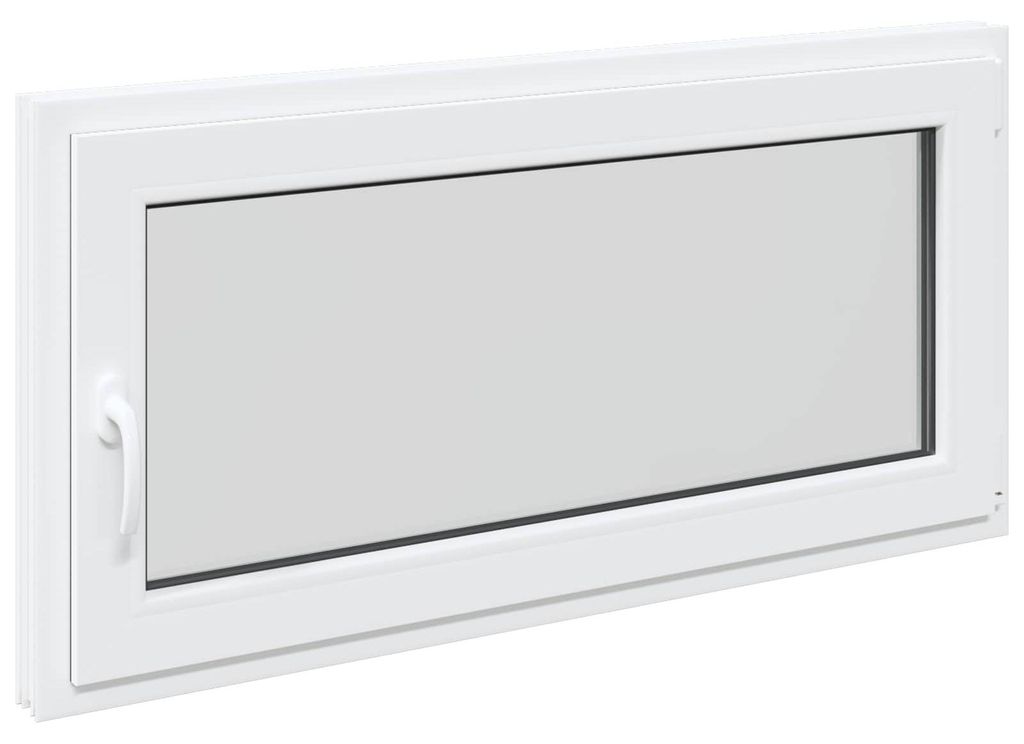 Kellerfenster RISOR 120 x 60 cm PVC und Glas Weiß