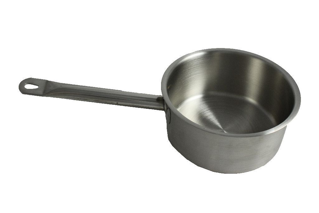 Kasserolle aus Edelstahl, Stieltopf, in div. Größen verfügbar