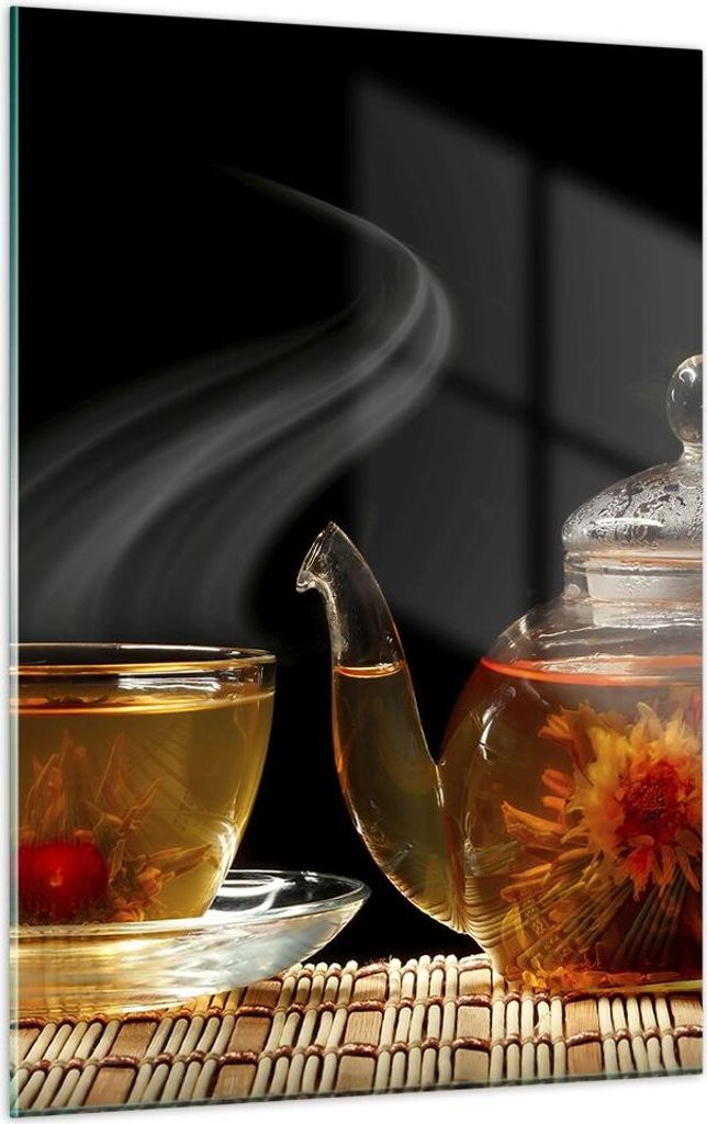 Bilder auf glas - Einteilig - Asien tee geschmack topf - Produktbild 