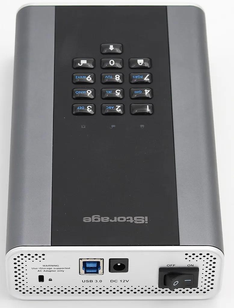 iStorage diskAshur DT2 2 To Disque Dur Chiffré USB 3.2 Gen 1 Noir