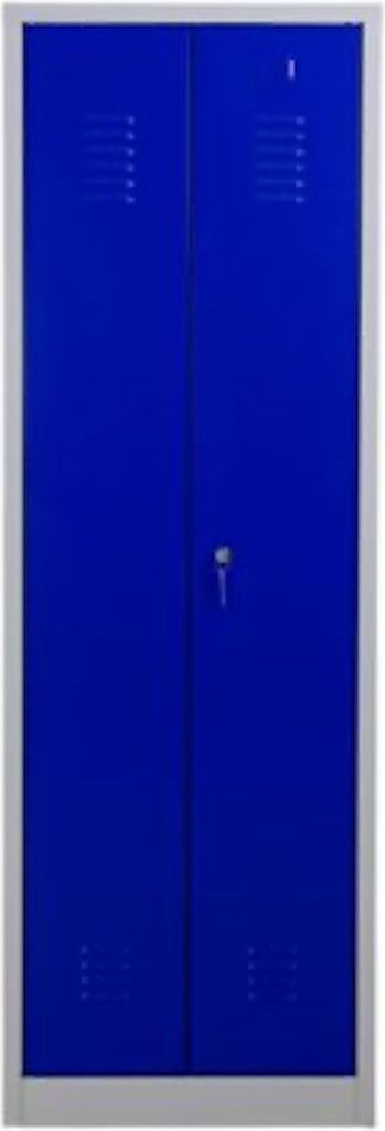 Metallspind Dolphin | HxBxT 180x60x50 cm | Zylindereschloss | Grau-Blau