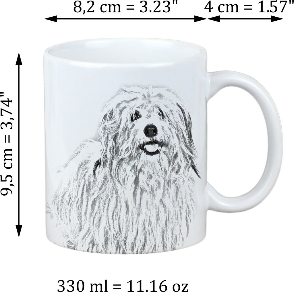 Coton de Tulear, Baumwollhund - Tasse mit Hund, Tasse mit Bild, personalisiertes Geschenk der Marke Art-Dog