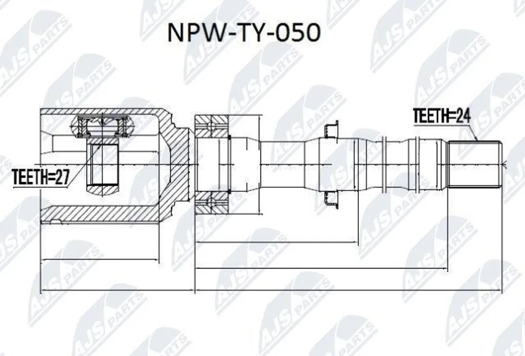 Kit de joints arbre de transmission NTY NPW-TY-050 pour RAV 4 OE 4303042080