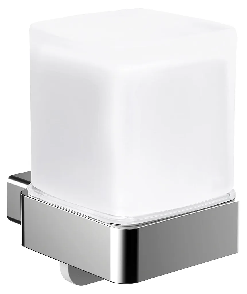Distributeur de savon pour salle de bain chic, réservoir en verre