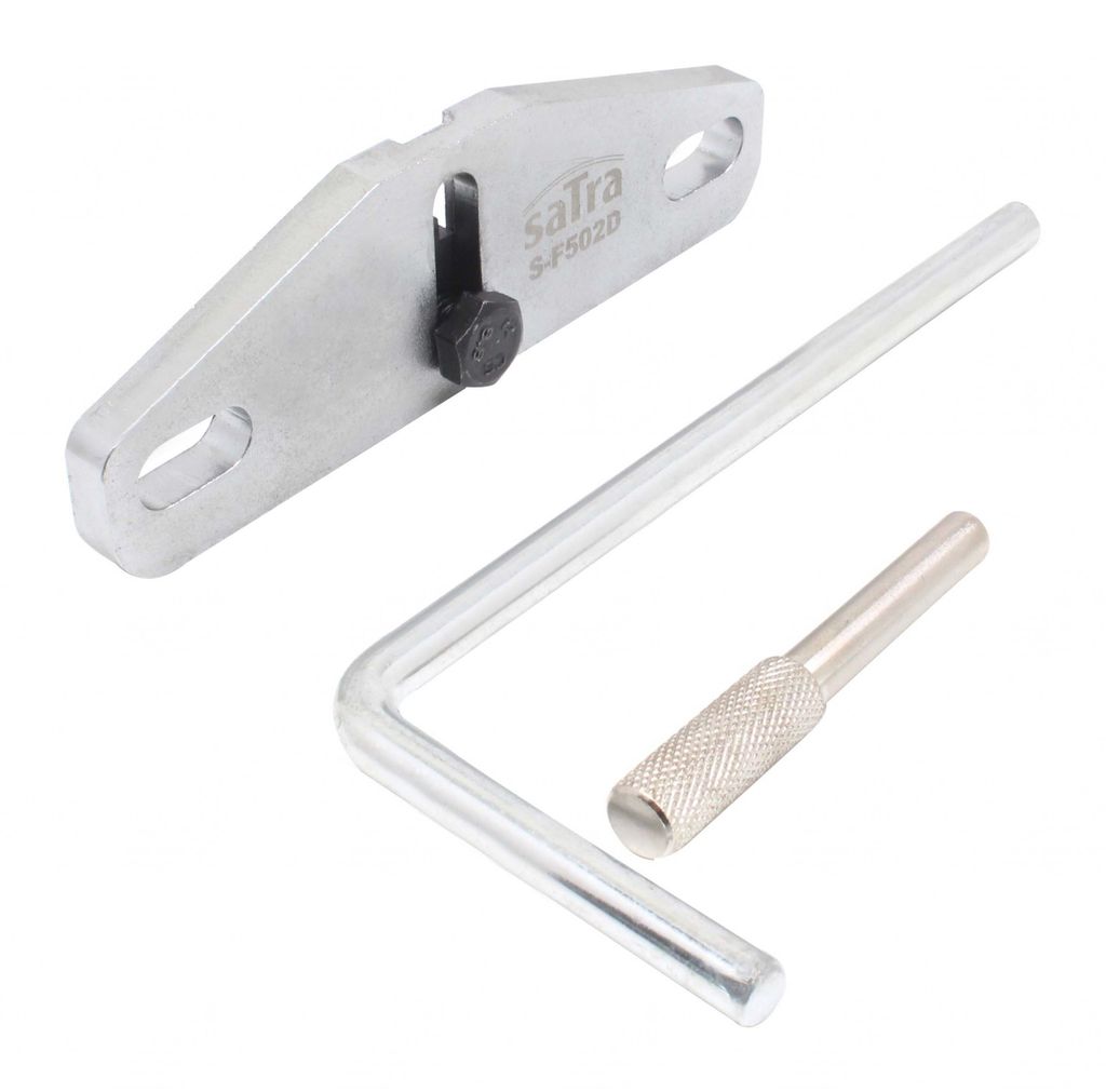 A set of automotive tools on a white background.