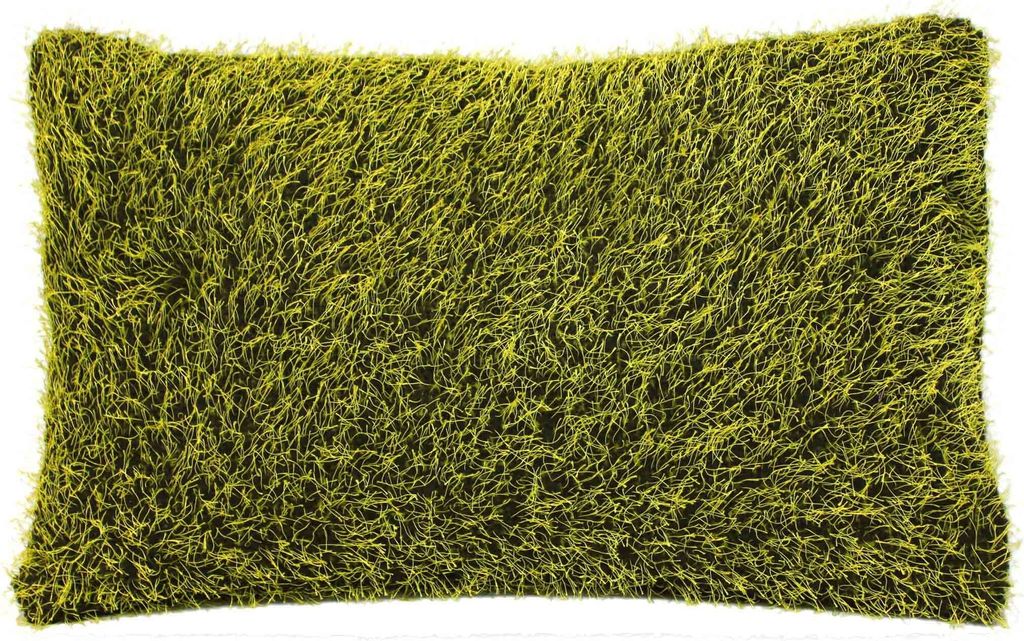 Kissenbezug Wiese 40x60 Limette Kissenhülle kuschlig weich Deko Kissen Couchkissen Sofakissen