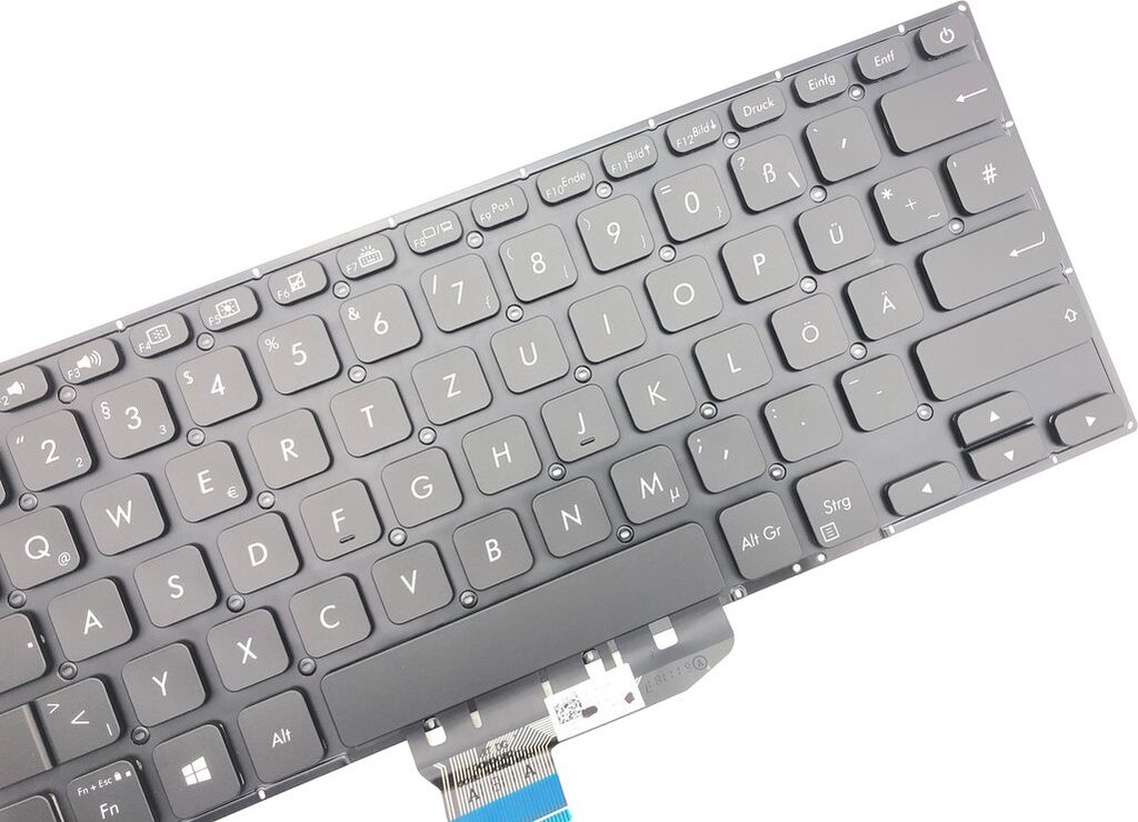 DEUTSCHE - Tastatur Keyboard Schwarz kompatibel für Asus VivoBook S14 S430FA-EB239T