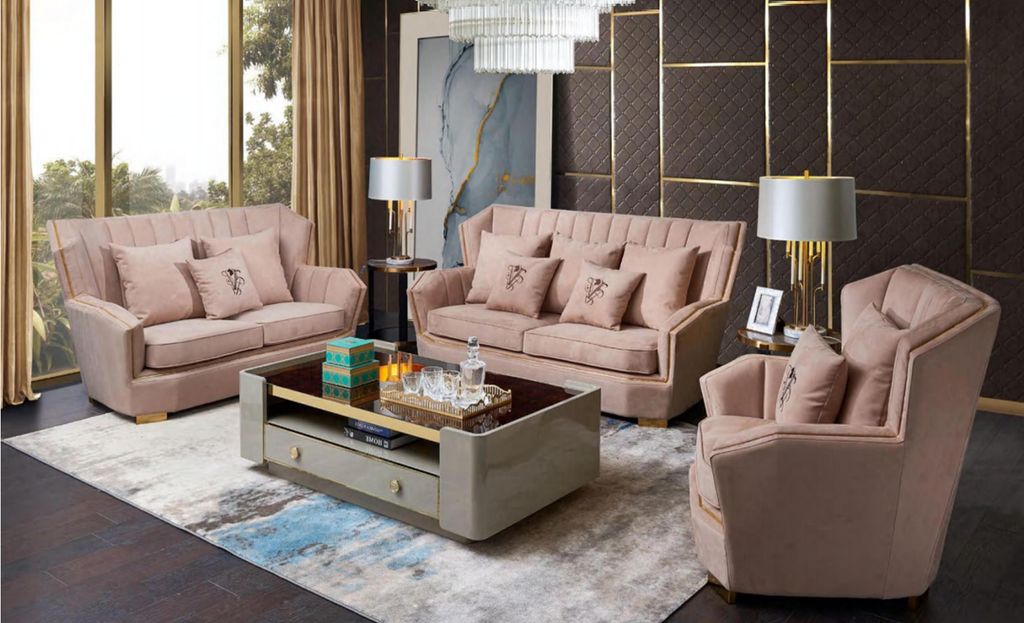 Polster Couchen Couch Modern Luxus Sofagarnitur 3+2+1 Sitzer Set Design Sofa Neu