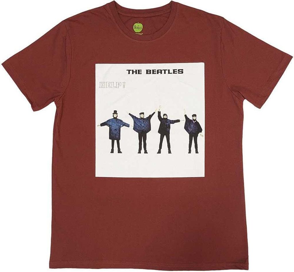 The Beatles - "Help!" T-Shirt für Herren/Damen Uni RO10174 (S) (Rot)