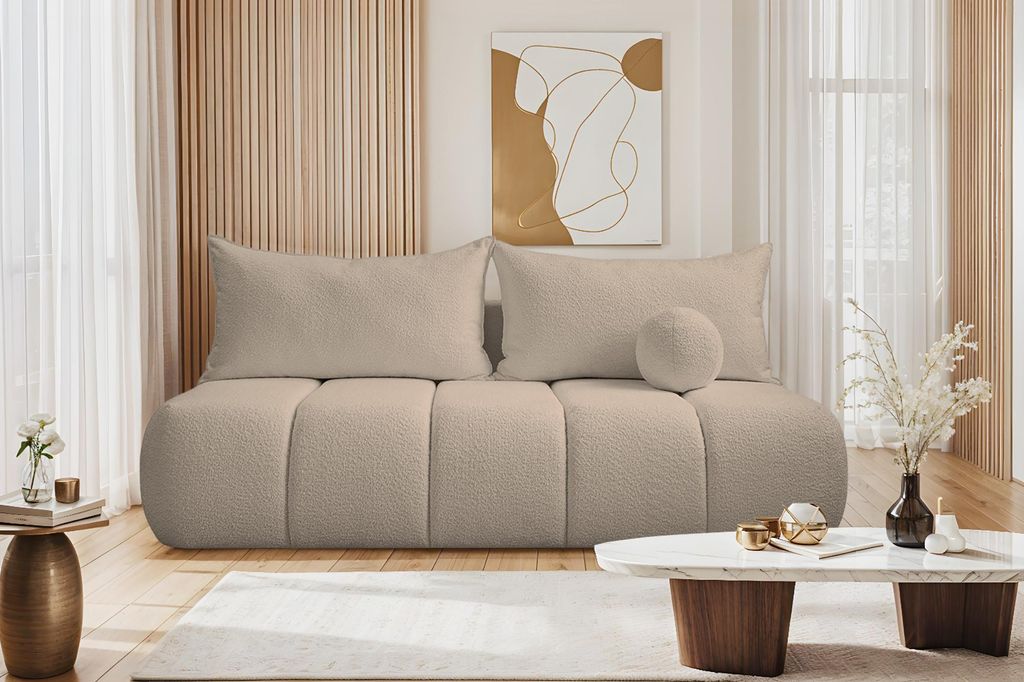 Kaiser Möbel Dreisitziges Sofa PIANO mit Schlaffunktion Produktbild 