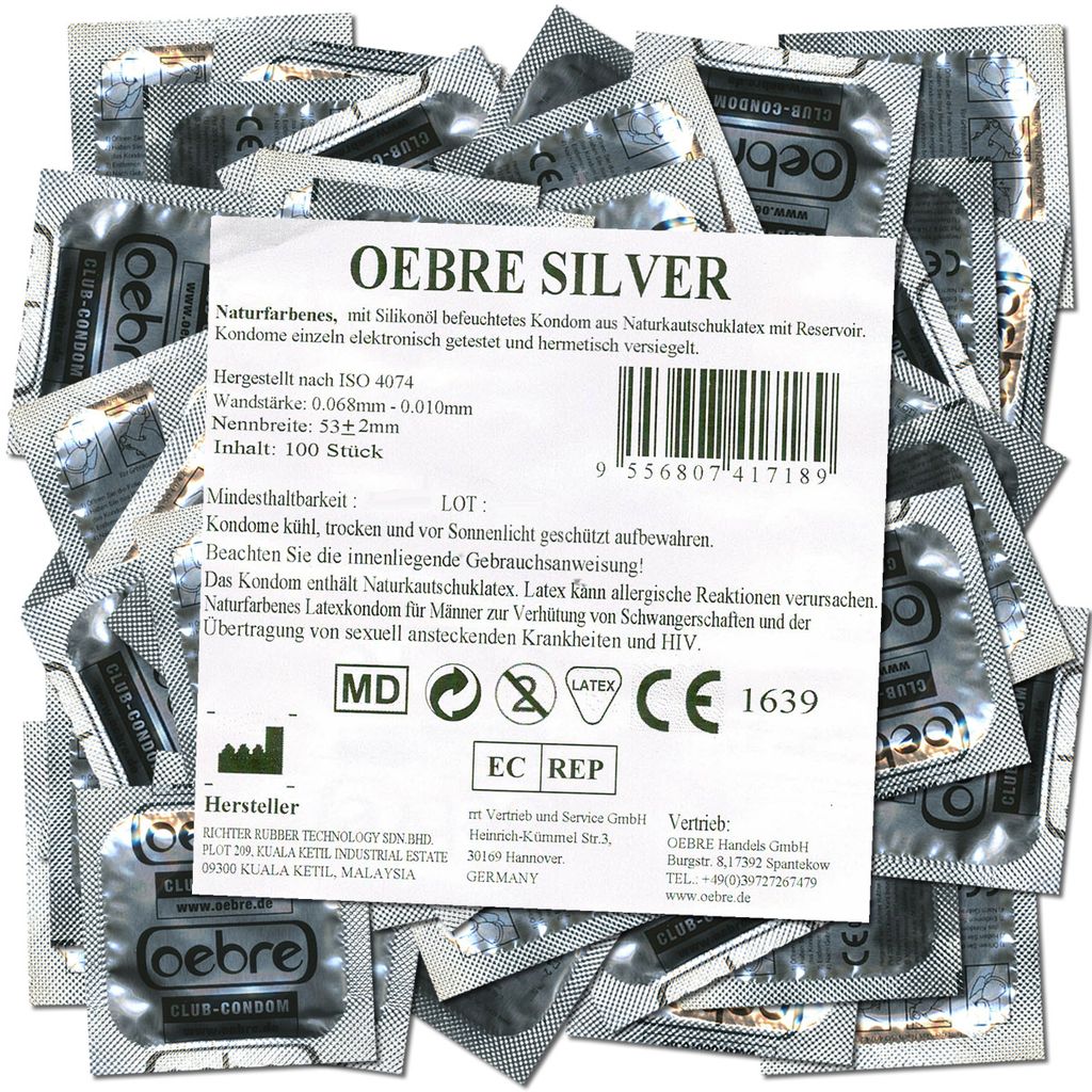 Oebre Silver - Club-Condom - 100 Kondome Produktbild 