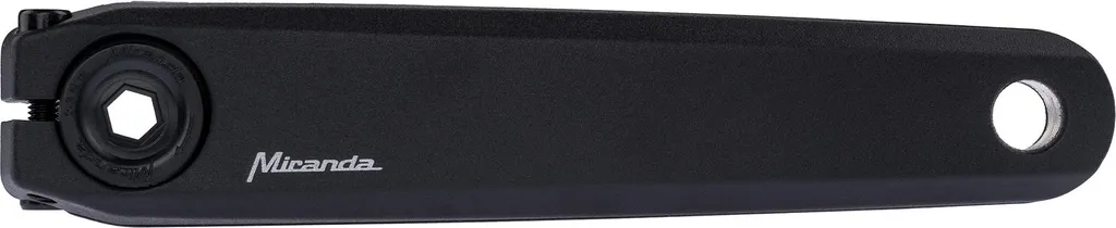 Bras de pédalier gauche 170mm Miranda Delta 0 Ls coloris noir mat vélos