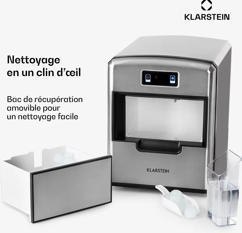 Fini le Manque de Glace avec cette Machine à Glaçons Rapide de 12kg - 6