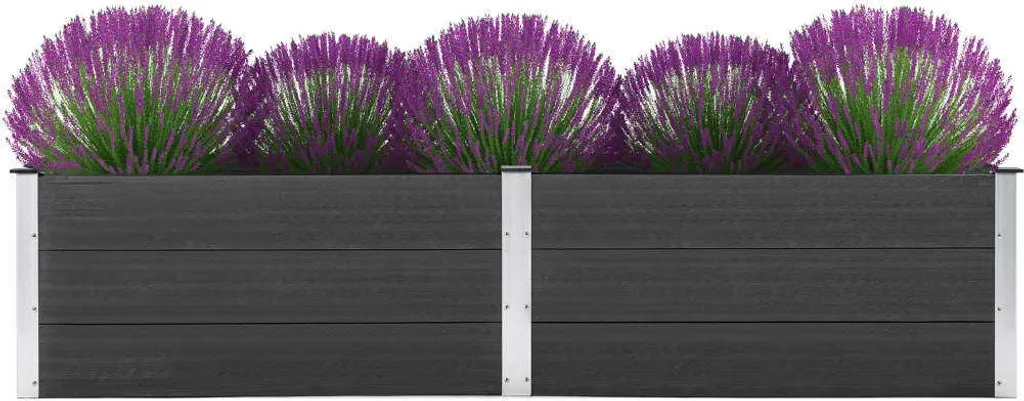 Bac de Jardin en WPC Robuste 250 x 100 cm Résistant Intempéries - 8